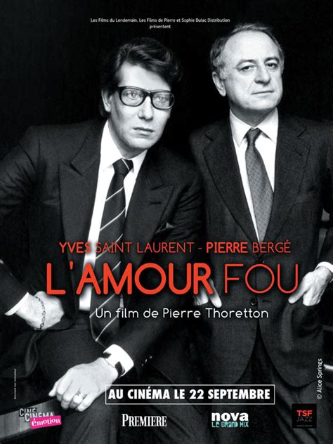 l amour fou yves saint laurent|yves saint laurent movie.